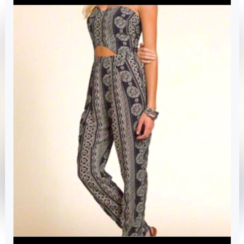 HOLLISTER tribal tube jumpsuit with cut out, size Small